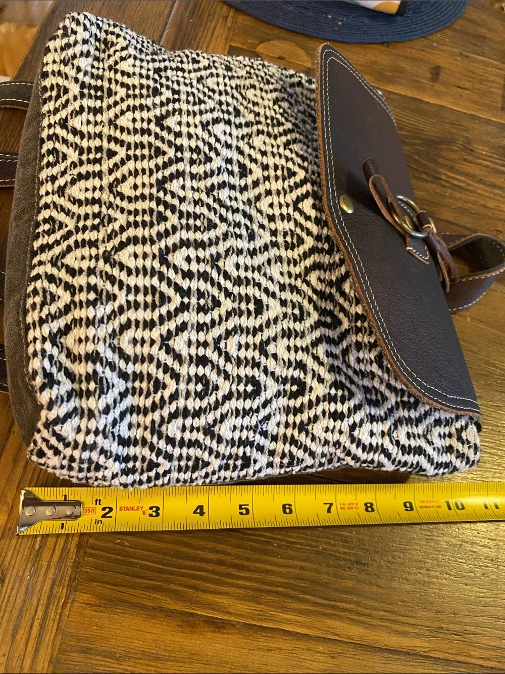 Myra Bag Upcycled Canvas & Leather Backpack